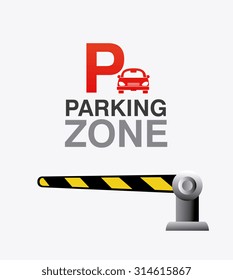 Parking zone graphic, vector illustration eps 10
