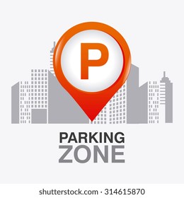 Parking zone graphic, vector illustration eps 10