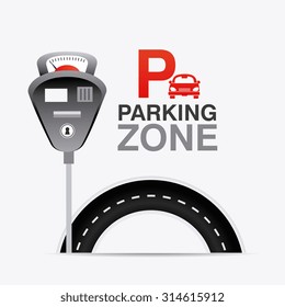 Parking zone graphic, vector illustration eps 10