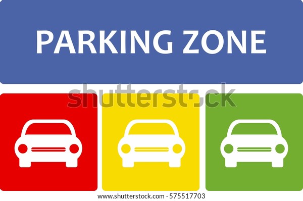 Parking Zone Icon Stock Vector Royalty Free 575517703 Shutterstock