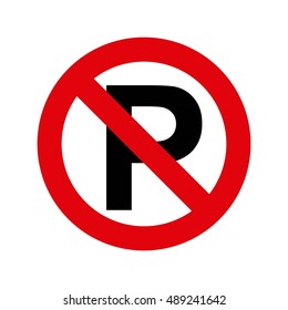 parking zone signal icon vector illustration design