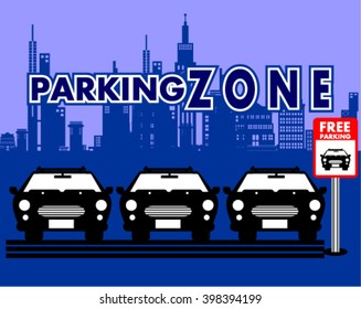 parking zone, vector