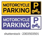 Parking zone vector. two wheeler, four wheeler, three wheeler,VIP parking area, Staff only parking space with vehicle symbols. Auto Rikshaw park stand, car park zone, motorcycle parking area. P icon 