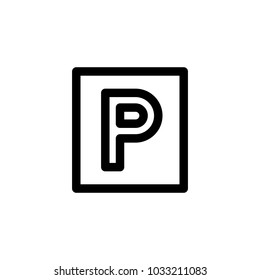 Parking-sign icon,vector illustration. Flat design style. vector parking-sign icon illustration isolated on White background, parking-sign icon Eps10. 