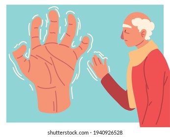 parkinson old man symptom tremor