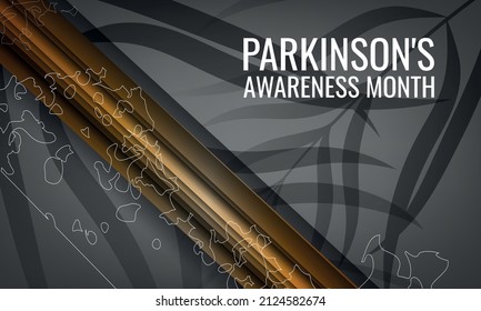 	Parkinson's Awareness Month. Design suitable for greeting card poster and banner