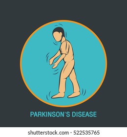 PARKINSON'S DISEASE vector logo icon design template