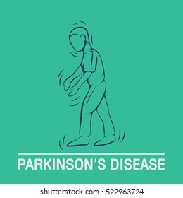 PARKINSON'S DISEASE vector logo icon design template