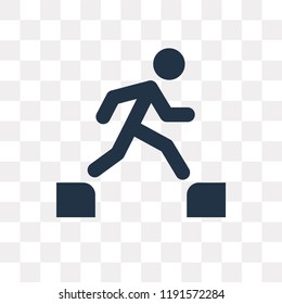 Parkour vector icon isolated on transparent background, Parkour transparency concept can be used web and mobile