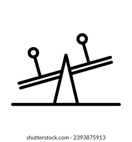 Parks Icon (See Saw), True Black Icon