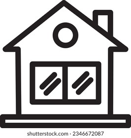 Parks Mirror House Outline Icon