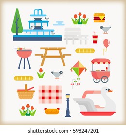 Parks objects vector set