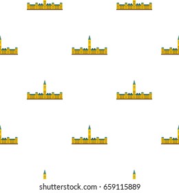 Parliament Hill, Ottawa pattern seamless for any design vector illustration