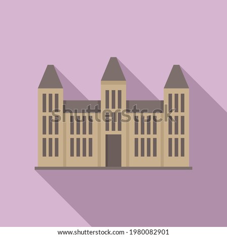 Parliament house icon. Flat illustration of Parliament house vector icon for web design