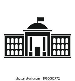 Parliament institution icon. Simple illustration of Parliament institution vector icon for web design isolated on white background