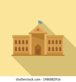 Parliament property icon. Flat illustration of Parliament property vector icon for web design