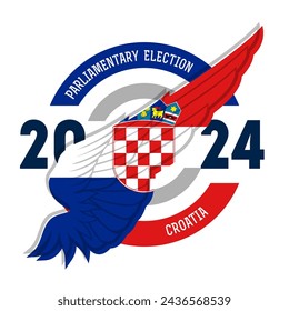 Parliamentary elections will be held in Croatia by 22 September 2024 to elect the members of the 11th Sabor. An election poster.