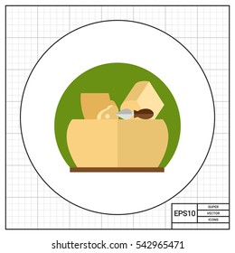 Parmesan Cheese and Knife Icon