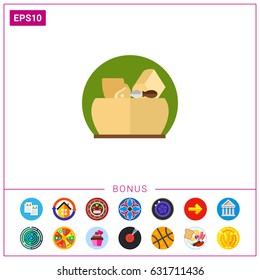 Parmesan Cheese and Knife Icon