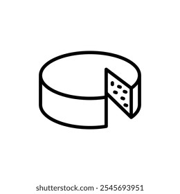 Parmesan icon logo sign set vector outline