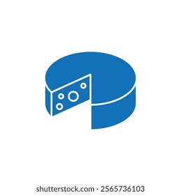 Parmesan icon Thin line illustration set