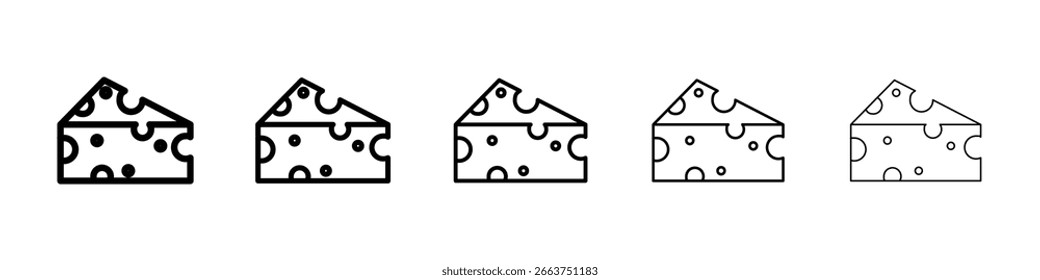 Parmesan icon vector collection. EPS 10