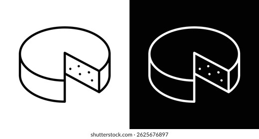 Colección de Vector de icono de parmesano. ilustración de signo de Vector