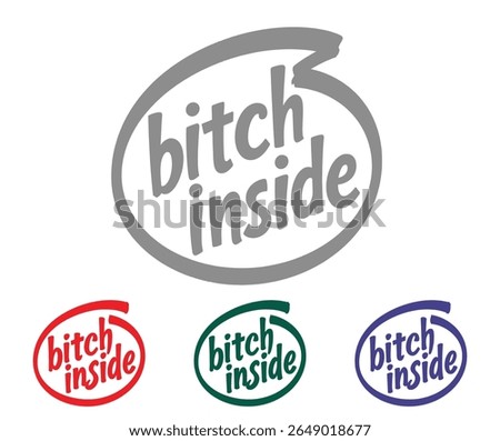 A parody of the Intel logo displaying the phrase 