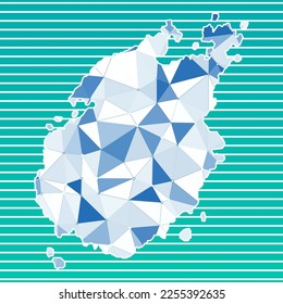 Paros vector illustration. Paros design on gradient stripes background. Technology, internet, network, telecommunication concept. Elegant vector illustration.