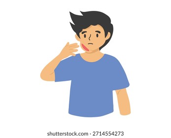 Parotitis or Mumps Clip Art
