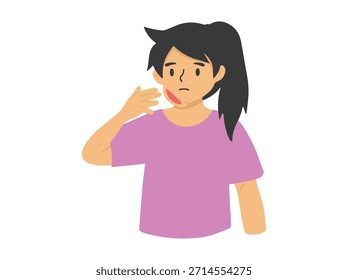 Parotitis oder Mumps Clip Art