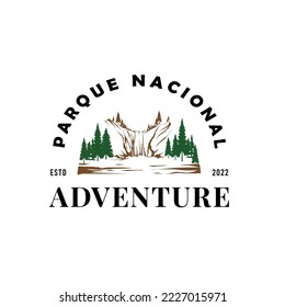 Parque Nacional vector illustration, design isolated national park.