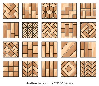 Parquet floor color vector illustration on white background .Wood floor set icon.Vector illustration icon parquet of hardwood for room.