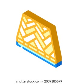 parquet floor isometric icon vector. parquet floor sign. isolated symbol illustration