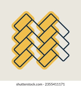 Parquet floor vector icon. Construction, repair and building. Graph symbol for your web site design, logo, app, UI. Vector illustration, EPS10.