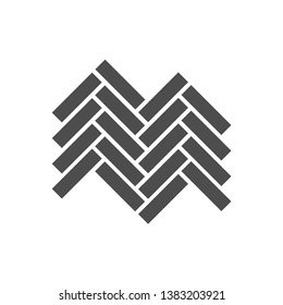 parquet floor vector icon for web, mobile and user interface design. parquet floor flat icon isolated on white background