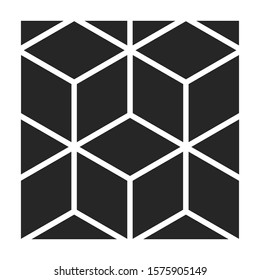 Parquet floor vector icon.Black vector icon isolated on white background parquet floor.