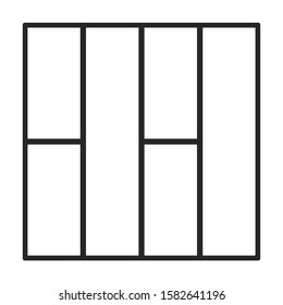Parquet floor vector icon.Line vector icon isolated on white background parquet floor.