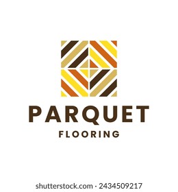 vector del logotipo del suelo de parquet para su negocio