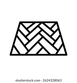 ícone Parquet. para a cor de conceito móvel editável
