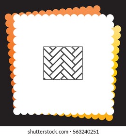 Parquet  icon. Vector design. 