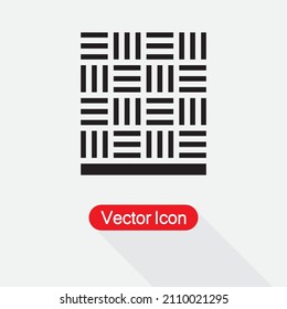 Ilustración Del Vector De Icono De Parqué Eps10