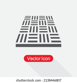 Ilustración Del Vector De Icono De Parqué Eps10