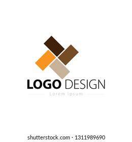 Parquet Logo Design, laminate, flooring, tiles - Vector