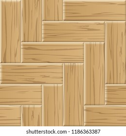 Parquet seamless pattern. Vector wooden parquet background.