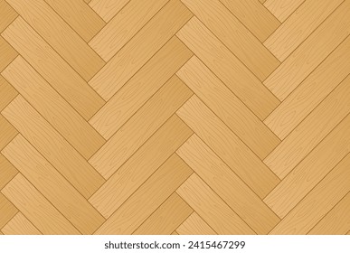 Parquet seamless pattern. Wooden floor background. Herringbone tile. Wooden zigzag planks.