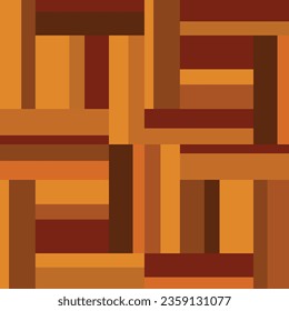 Parquet seamless texture. A floor made of wooden planks, imitation masonry of the laminate. Light brown yellow pattern. Vector background