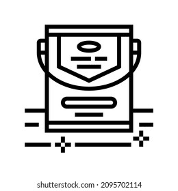parquet varnish line icon vector. parquet varnish sign. isolated contour symbol black illustration
