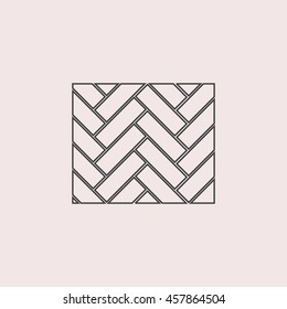 Parquet web icon. Isolated illustration