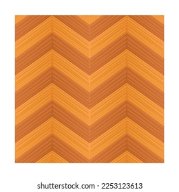 Parquetry and laminate tile. Wooden parquet texture. Cartoon floor panel with geometric strips, herringbone, checkerboard charts isolated on white. Carpentry concept